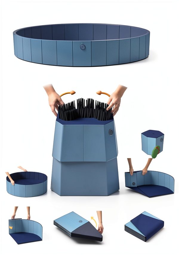 Hyperzoo Foldable Pet Bathing Pool Leakproof PVC Design-6