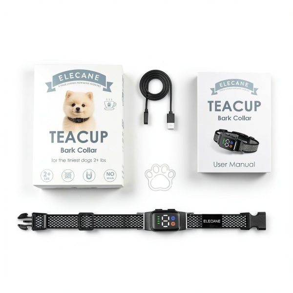 ELECANE Teacup Bark Collar Small Dogs Gentle Training-7