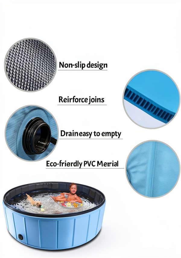Hyperzoo Foldable Pet Bathing Pool Leakproof PVC Design-5