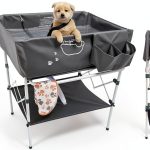 Amlmpet Dog Bathtub Elevated Foldable Pet Wash Station-0