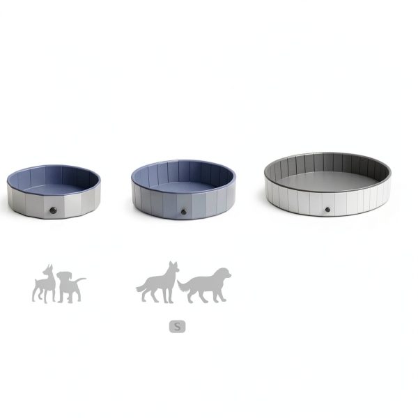 Petace Portable Dog Pool Collapsible Sturdy PVC Pet Bath Tub-2