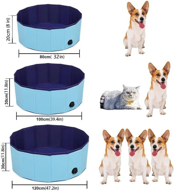 TMbsfatn Pet Bathtub Foldable PVC Non-Slip Dog Bath-3