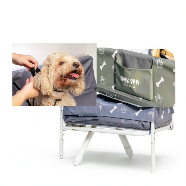 Bark Spa Portable Dog Bathtub Elevated Grooming Station-2