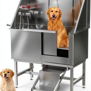 POHADR Dog Bathtub Stainless Steel Professional Grooming-0