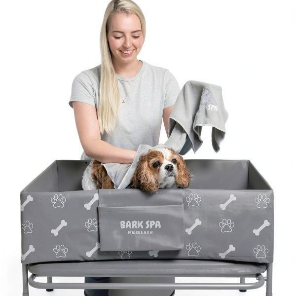 Bark Spa Portable Dog Bathtub Elevated Grooming Station-3