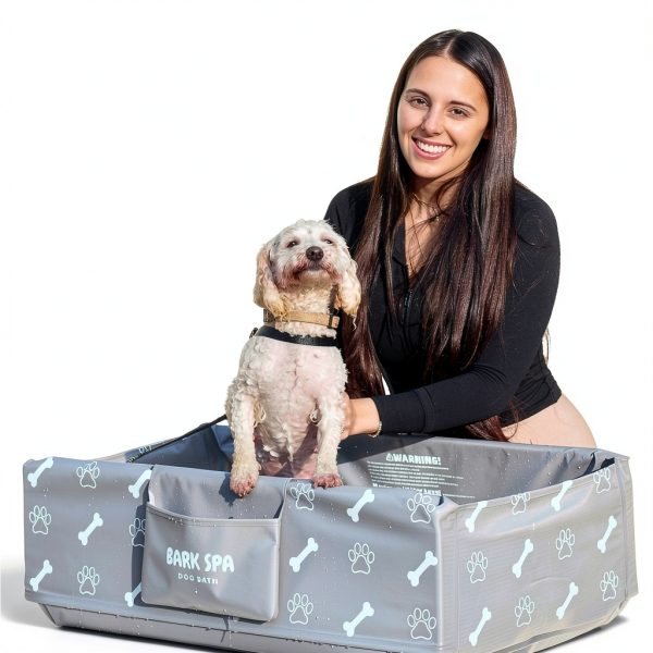 Bark Spa Portable Dog Bathtub Elevated Grooming Station-1