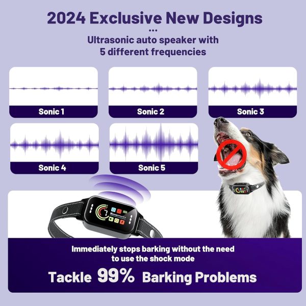 ODIFRBI Smart Bark Collar Humane Anti Barking Training-1