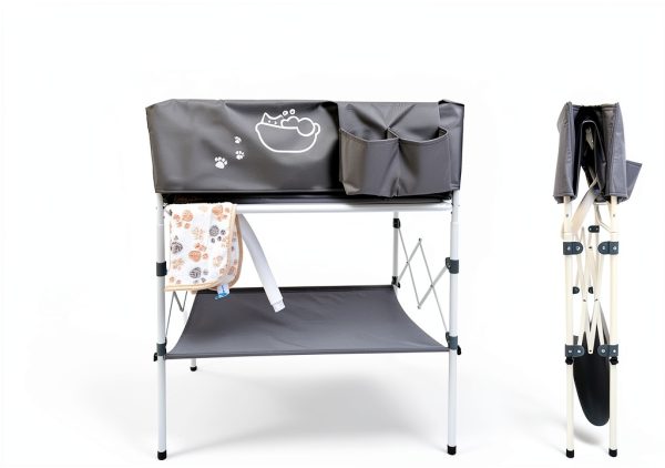 Amlmpet Dog Bathtub Elevated Foldable Pet Wash Station-3
