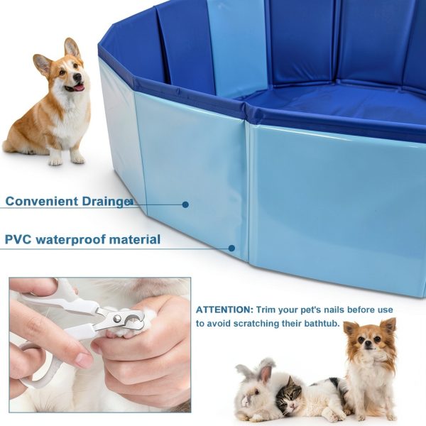 Tehuahui Dog Pool Portable Bathtub Anti Skid Durable PVC-4