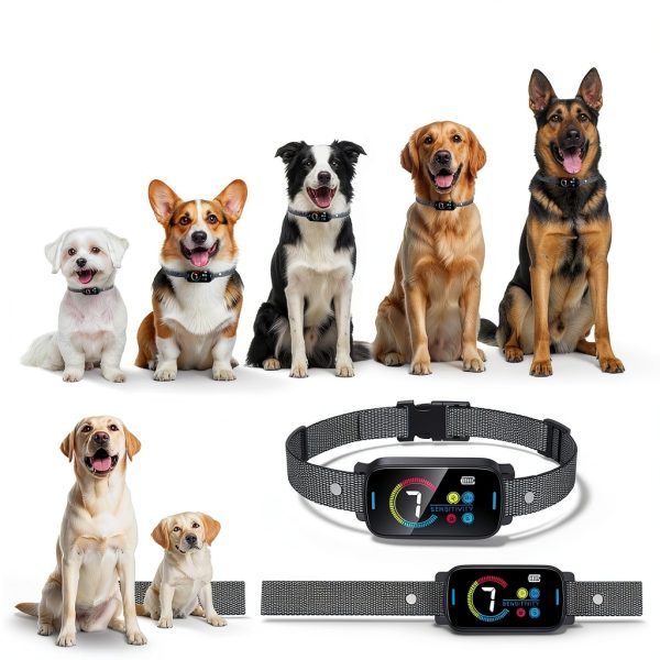 SLAYKAM Ultrasonic Bark Collar Large Dog Training Device-5