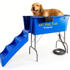 Joy Pet Supplies Dog Bathtub Foldable Stainless Steel Legs-0