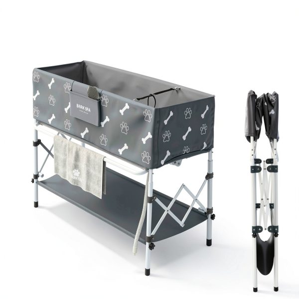 Bark Spa Portable Dog Bathtub Elevated Grooming Station-4