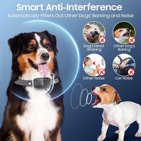 NOIDECE Dog Bark Collar Rechargeable Waterproof Training-2