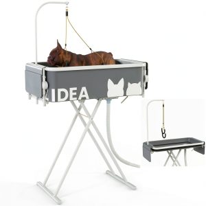 PAWZIDEA Dog Bathtub Grooming Table PVC Height Adjustable-0