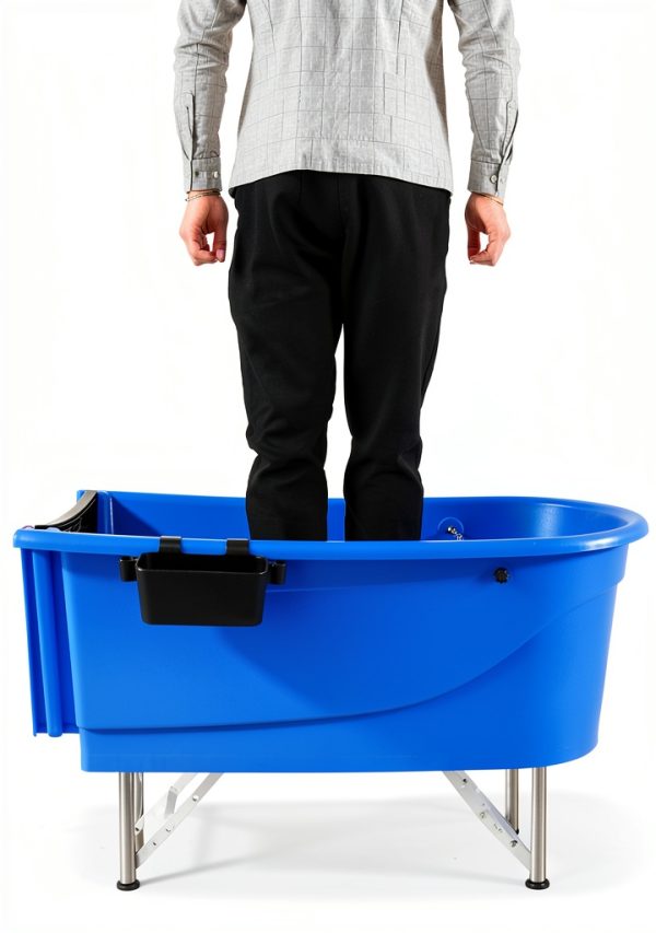 Joy Pet Supplies Dog Bathtub Foldable Stainless Steel Legs-6