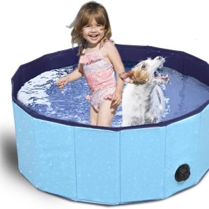 TMbsfatn Portable Dog Bathtub Foldable PVC Pet Pool-0