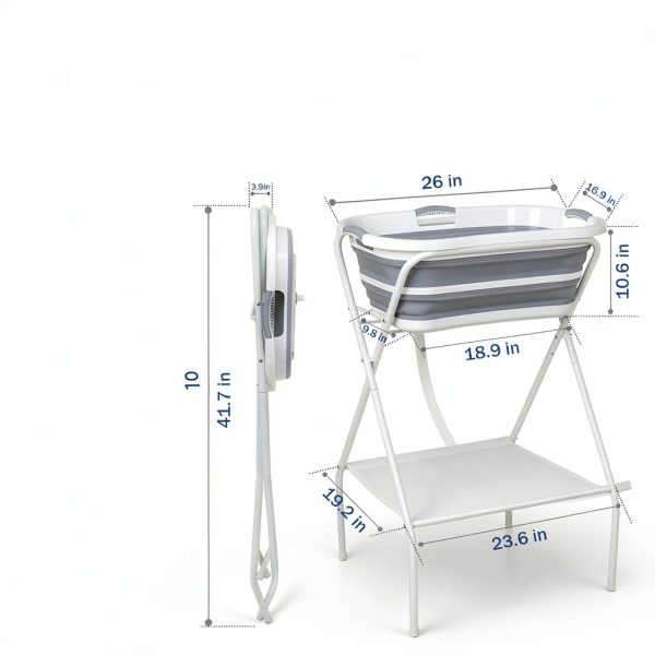 Portable Dog Bathtub Foldable Pet Wash Station Safety Collar-5