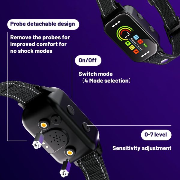 ODIFRBI Smart Bark Collar Humane Anti Barking Training-5