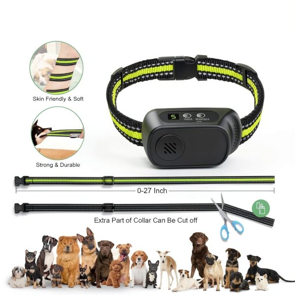Dog Bark Collar CZCCWD C10 Rechargeable Anti False Collar with 3 Modes-2