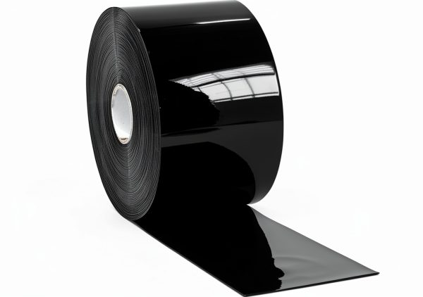 PVC Strip Door Curtain 164ft L x 7in W Plastic Strips Curtain Black Vinyl Bulk Roll for Commercial Industrial Door Garage Workshop Pet Home Warehouse-7