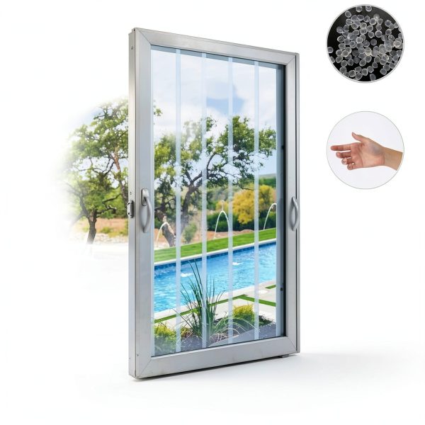 Plastic Door Strips Toriexon 8' x 7.6" Transparent PVC Curtain-2