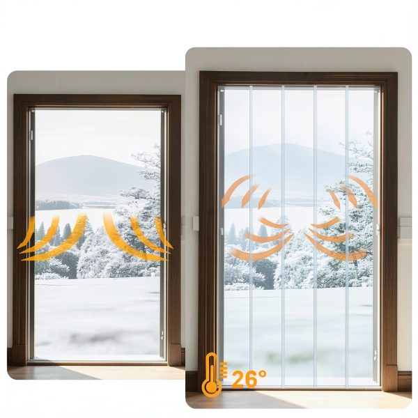 Plastic Door Strips Toriexon 8' x 7.6" Transparent PVC Curtain-5