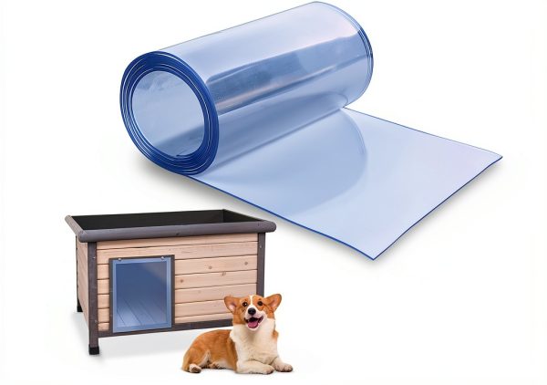 Plastic Door Strips Toriexon 8' x 7.6" Transparent PVC Curtain-0
