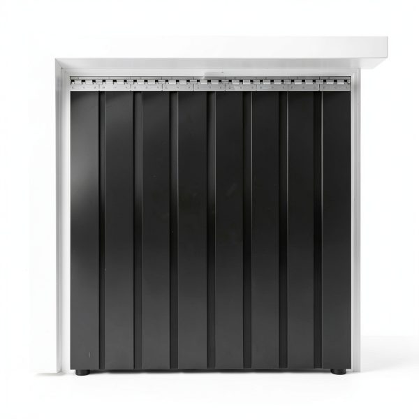 PVC Strip Door Curtain 164ft L x 7in W Plastic Strips Curtain Black Vinyl Bulk Roll for Commercial Industrial Door Garage Workshop Pet Home Warehouse-3