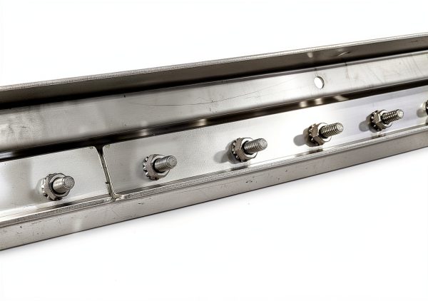 Strip Curtain Door Hardware - 304 Stainless Steel Strip Door Hanger, Universal Jamb or Wall Mount, Commercial Industrial use Plastic Strip Door Hanger - 8 Foot (Two 4 Foot Sections)-1