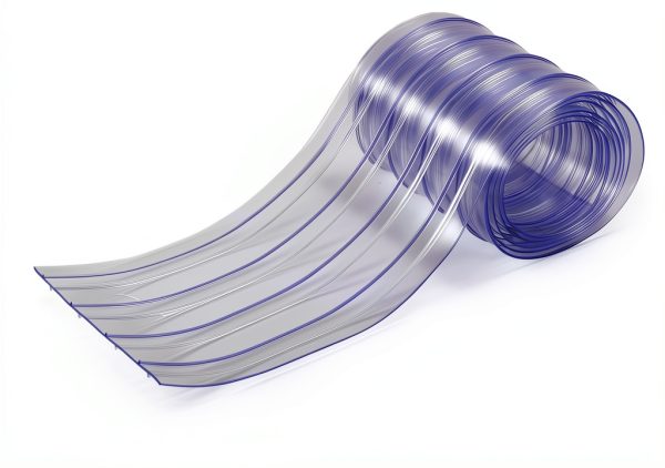 Commercial Freezer Curtain Replacement 8" x 8ft PVC Vinyl Strip-2