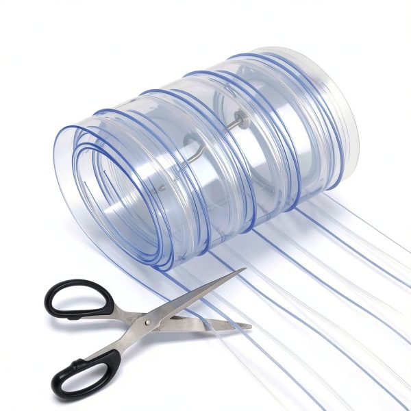 Commercial Freezer Curtain Replacement 8" x 8ft PVC Vinyl Strip-3