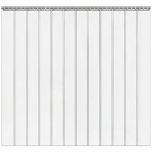 PVC Strip Door Curtain Kit Peryiter 12-Piece 72" x 84" Clear Door-0