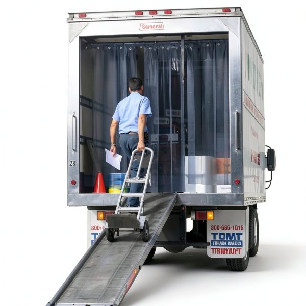 Walk-in Cooler Freezer Vinyl Door Curtain Kalwason PVC 164ft Blue-2