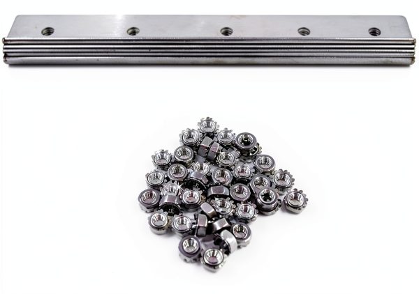 Strip Curtain Door Hardware - 304 Stainless Steel Strip Door Hanger, Universal Jamb or Wall Mount, Commercial Industrial use Plastic Strip Door Hanger - 8 Foot (Two 4 Foot Sections)-2