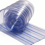 Commercial Freezer Curtain Replacement 8" x 8ft PVC Vinyl Strip-0