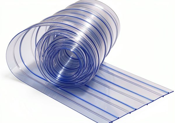 Commercial Freezer Curtain Replacement 8" x 8ft PVC Vinyl Strip-0